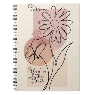 Mama, du bist die Beste | Florale Linie Notizblock