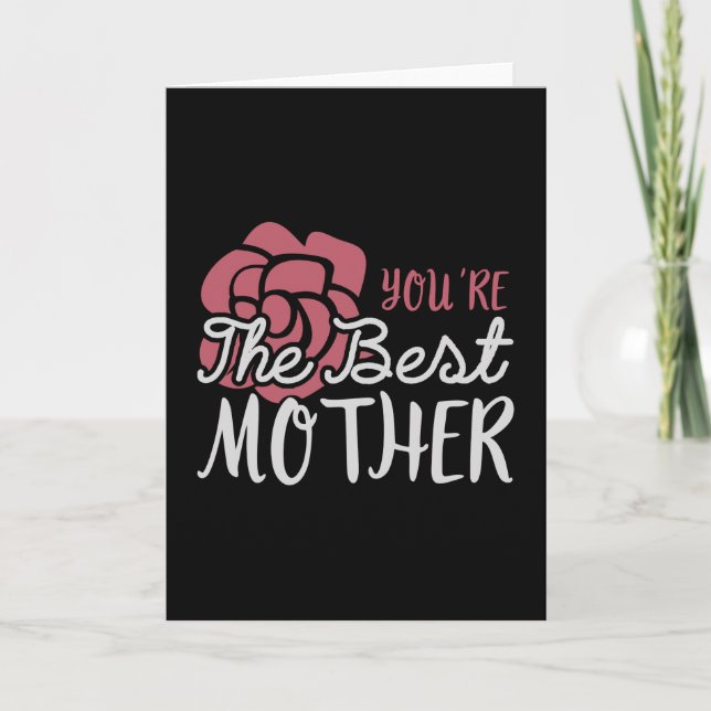Mama - Du bist die beste Mutter Karte (Vorderseite)