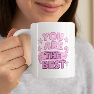 Mama, du bist die beste rosa lila kaffeetasse