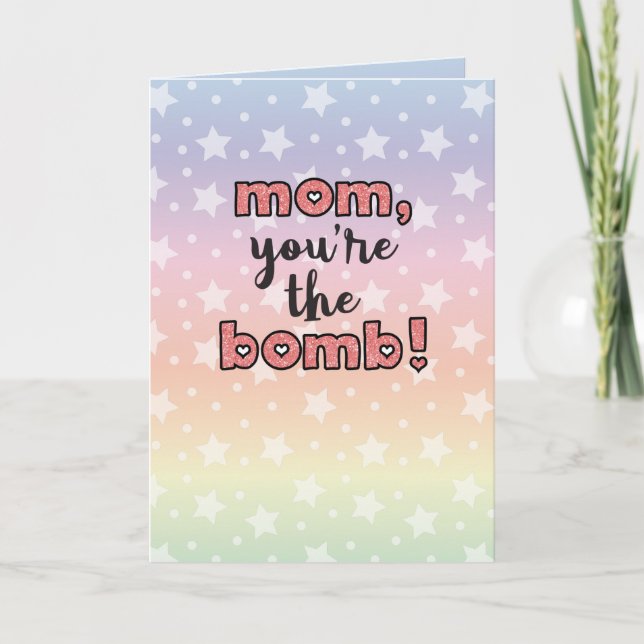 Mama, du bist die Bombe Karte (Vorderseite)