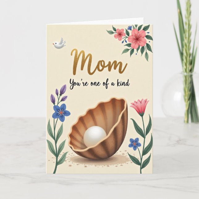 Mama, du bist einzigartig Karte (Vorderseite)