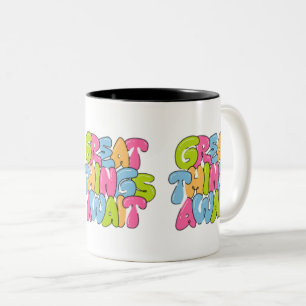 "Mama, du bist ihr Flügel" Zwei-Tonen-Tasse - schö Zweifarbige Tasse