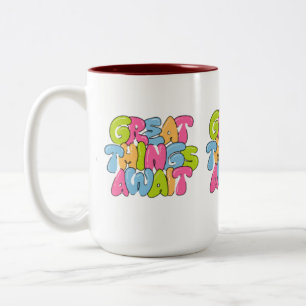 "Mama, du bist ihr Flügel" Zwei-Tonen-Tasse - schö Zweifarbige Tasse