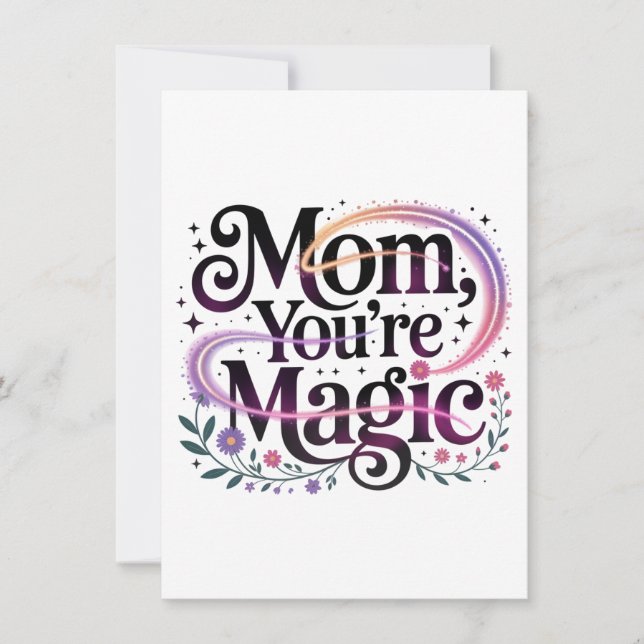 Mama, du bist magisch einladung (Vorderseite)