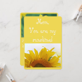 Mama, du bist mein Sonnenschein! Karte