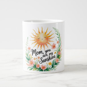 Mama, du bist mein Sonnenschein - Niedlich lächeln Jumbo-Tasse