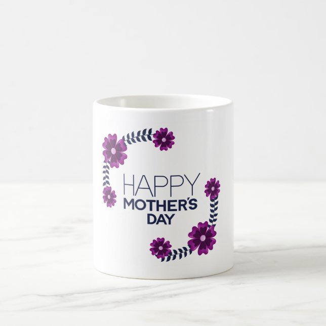 "Mama, du bist meine ewig Zuhause. Muglady" Kaffeetasse (Mittel)