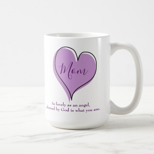 Mama du bist so hübsch wie ein Engel Kaffeetasse (Rechts)