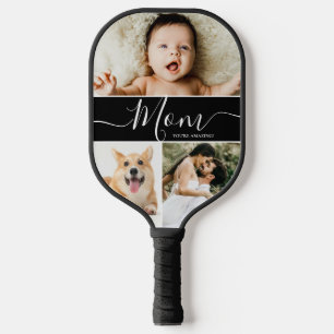 Mama, du bist unglaublich, individuelles Fotocolla Pickleball Schläger