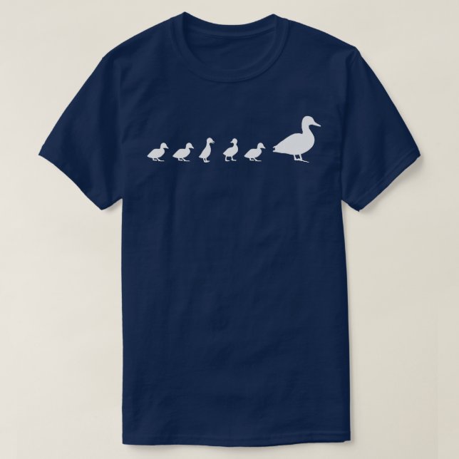 Mama Duck 5 Ducklings  Animal Family Mothers Day G T-Shirt (Design vorne)