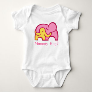 Mama Dug? Baby und Mama Elefant Babytee Baby Strampler