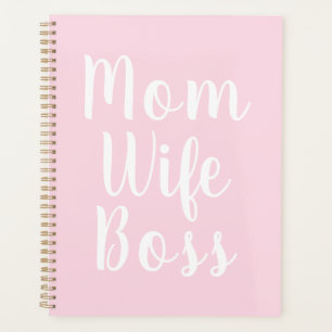 Mama Ehefrau Chef leicht rosa benutzerdefinierte S Planer