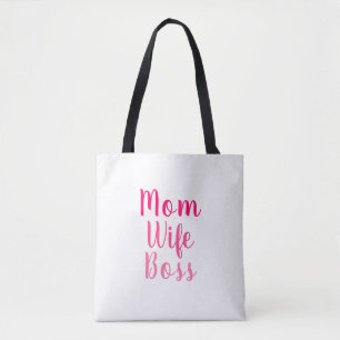Mama Ehefrau Chef rosa weiße Drehbuch stilvoll ch