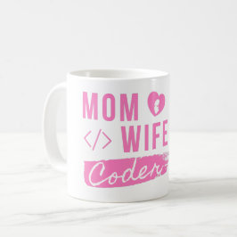 MAMA EHEFRAU CODER - CODER MAMA T - SHIRT KAFFEETASSE