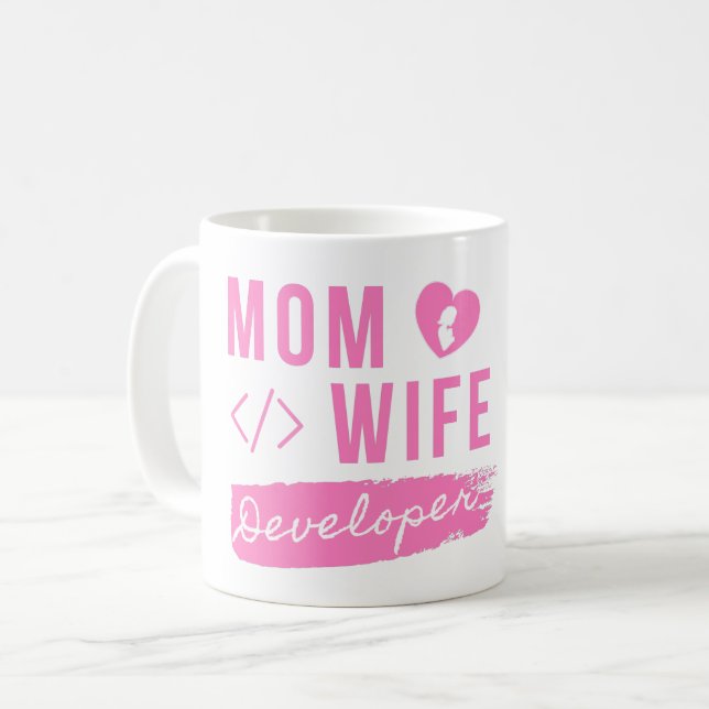 MAMA EHEFRAU ENTWICKLER - ENTWICKLUNG DER MAMA KAFFEETASSE (Vorderseite Links)