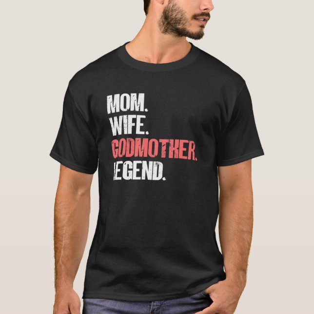 Mama Ehefrau Godmutter Legend Patent Aunts Proud G T-Shirt (Vorderseite)