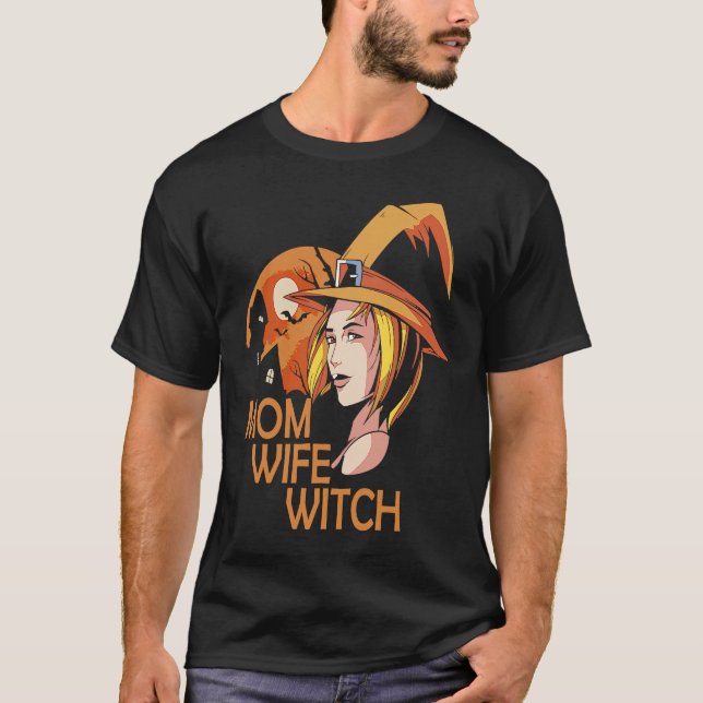 Mama Ehefrau Hexe T-Shirt (Vorderseite)