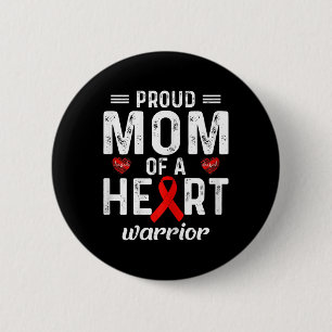 Mama einer Herzkrankheit Button