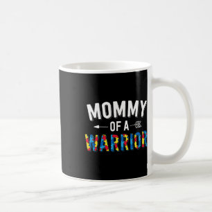 Mama einer kriegerischen Mama Welt Autismus Awaren Kaffeetasse
