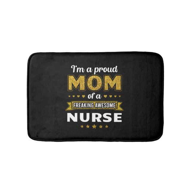 Mama einer phantastischen Krankenschwester Badematte (Vorderseite)
