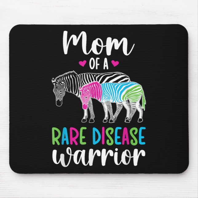 Mama einer seltenen Erkrankung Kriegermutter Selte Mousepad (Vorne)