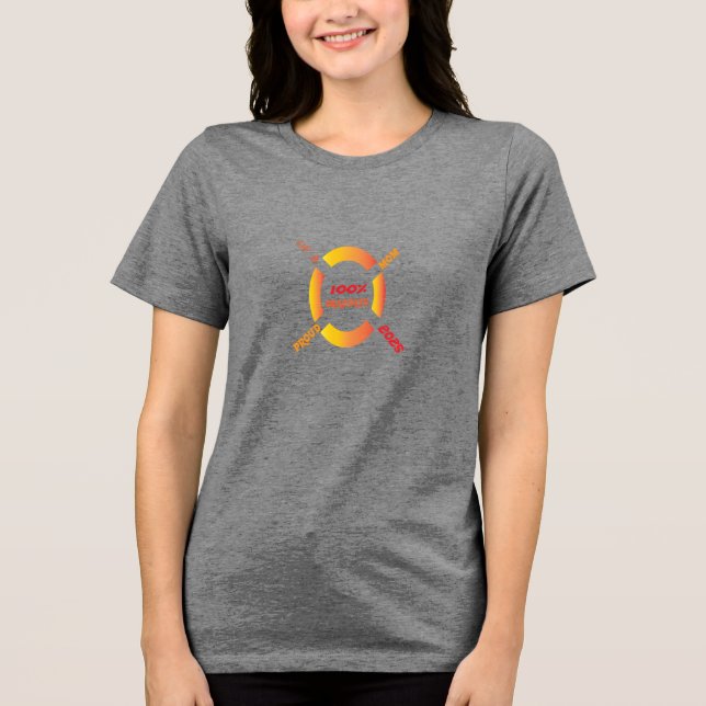 MAMA EINES 2025-STUDIUMS. Tri-Blend SHIRT (Vorderseite)