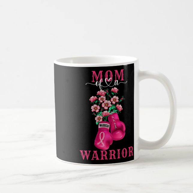 Mama eines Brustkrebserklärungssystems eines Krieg Kaffeetasse (Rechts)