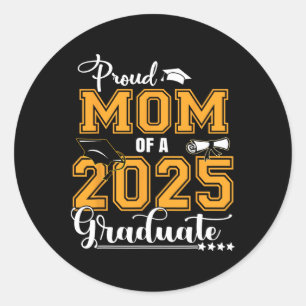 Mama eines Cl von 2025 Grad 1 Runder Aufkleber