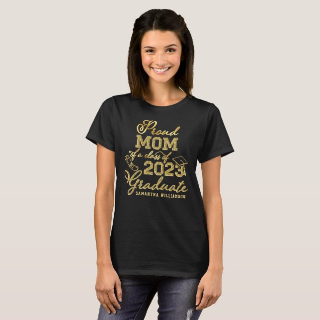 Mama eines Graduates 2023 nach Grad T-Shirt (Vorne ganz)