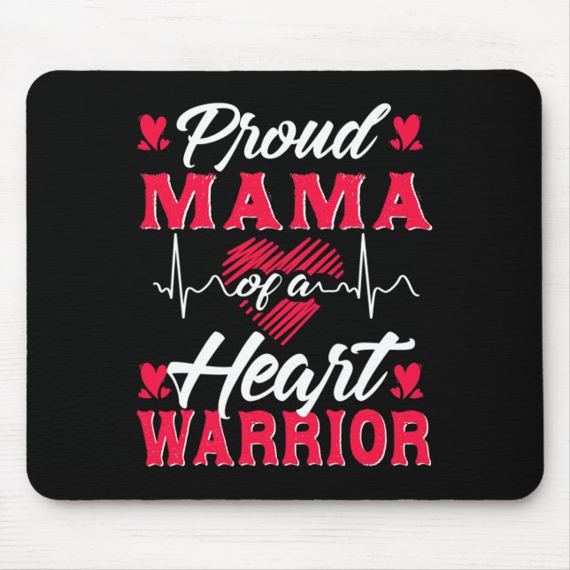 Mama eines Herzkriegers - KD-Bewusstsein Mousepad (Vorne)