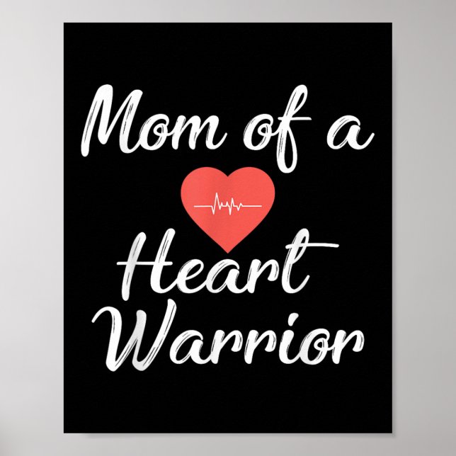 Mama eines Herzkriegers Poster (Vorne)