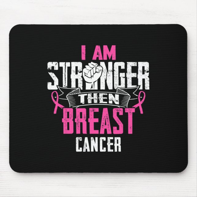 Mama eines kämpferischen Brustkrebses Ribbo Mousepad (Vorne)