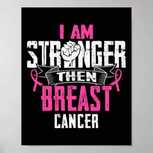 Mama eines kämpferischen Brustkrebses Ribbo Poster