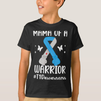 Mama eines Kämpfers mit Typ-1-Diabetes T1d Diabete T-Shirt