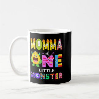 Mama eines kleinen Monsters 1. Geburtstags- Jungen Kaffeetasse