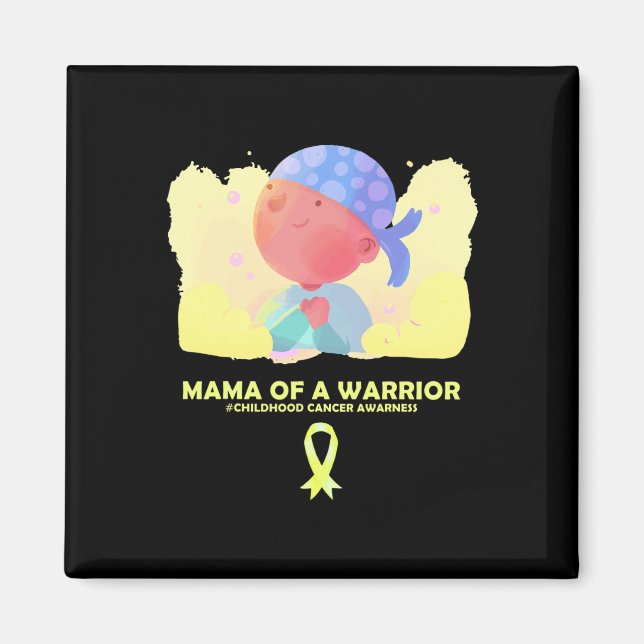 Mama eines kriegerischen Krebsbewusstseins Magnet (Vorne)