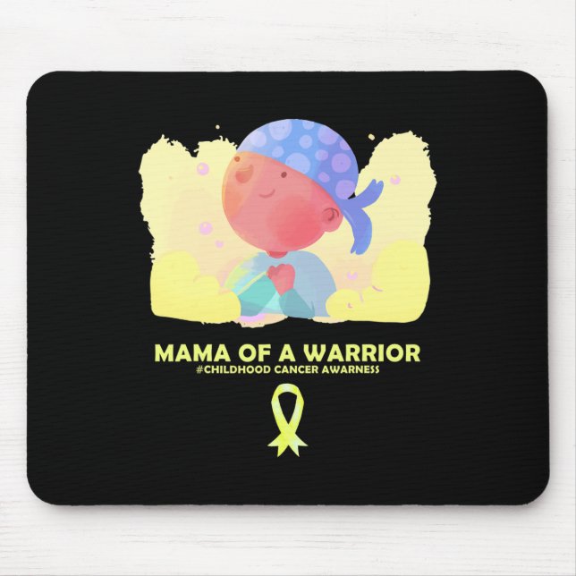 Mama eines kriegerischen Krebsbewusstseins Mousepad (Vorne)