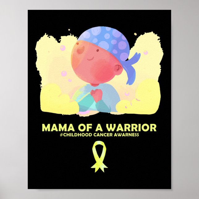 Mama eines kriegerischen Krebsbewusstseins Poster (Vorne)