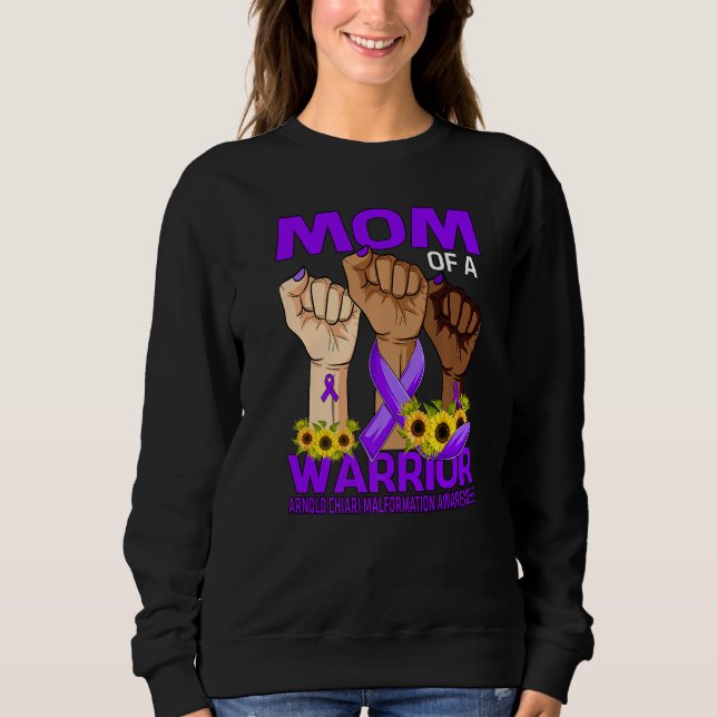 Mama eines Kriegers Arnold Chiari Malformation Sweatshirt (Vorderseite)