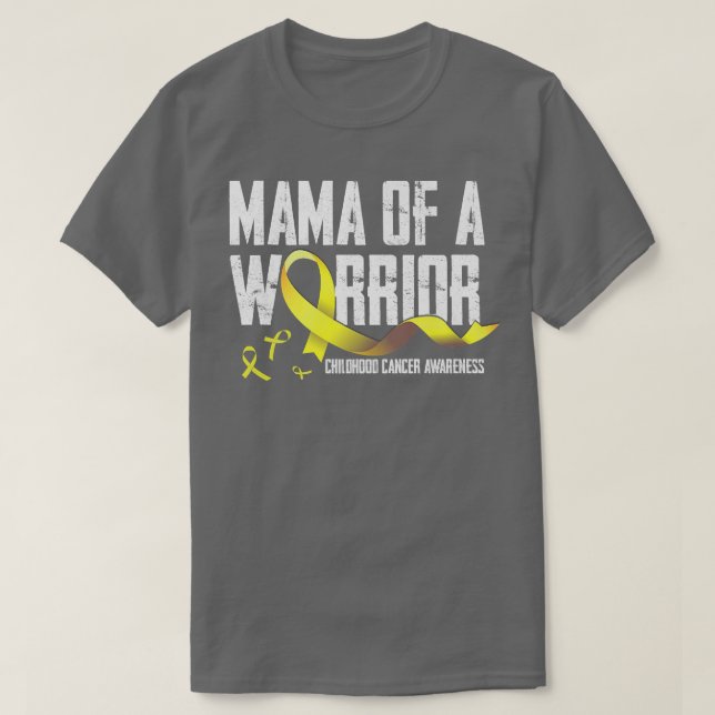 Mama eines Kriegers Krebs im Shirt (Design vorne)