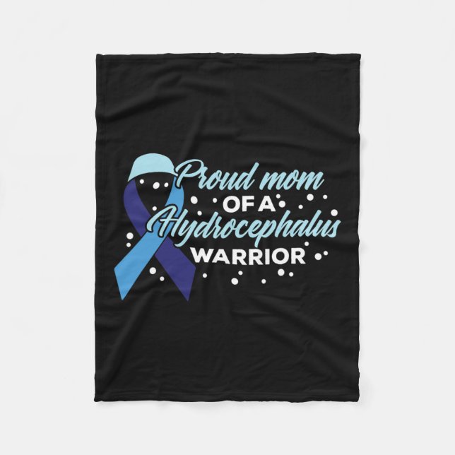 Mama eines Kriegers mit Hydrocephalus Fleecedecke (Vorderseite)