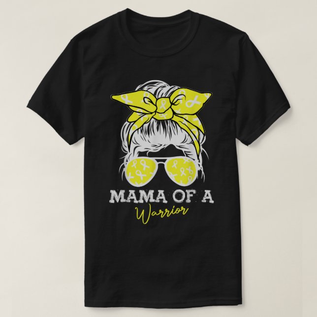 Mama eines Kriegers T-Shirt (Design vorne)