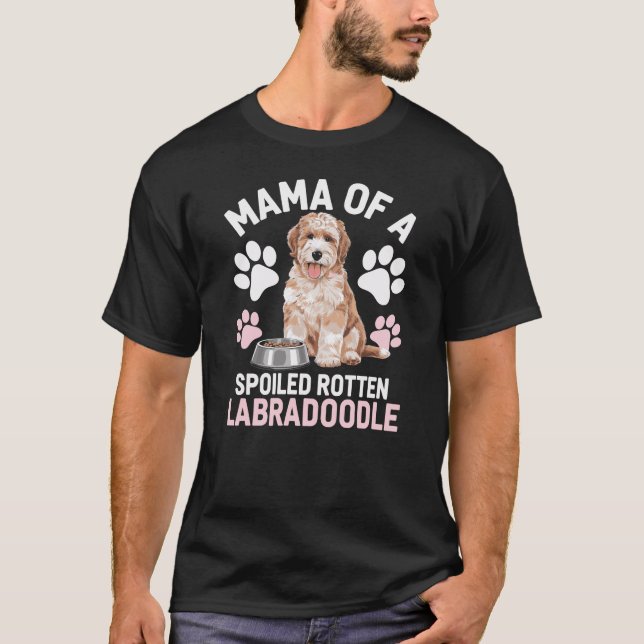 Mama eines Labradoodles T-Shirt (Vorderseite)