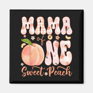 Mama eines süßen Pfirsichs 1. Geburtstagsmädchen-P Magnet
