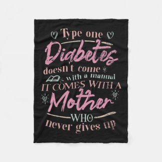 Mama eines T1d-Diabetes-Kindes Fleecedecke