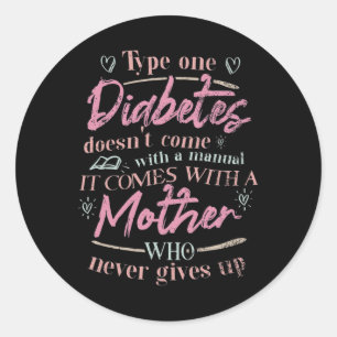 Mama eines T1d-Diabetes-Kindes Runder Aufkleber