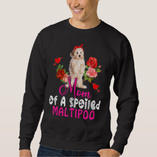 Mama eines verwischten Maltipoo Niedlich Maltipoo  Sweatshirt