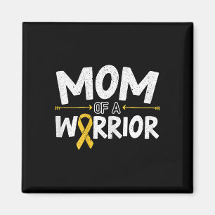 Mama eines Warrior Childhood Cancer Awareness Mont Magnet