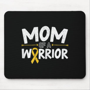 Mama eines Warrior Childhood Cancer Awareness Mont Mousepad