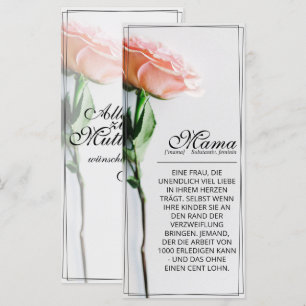 Mama - einfach unersetzlich   Classic Card - Rose
